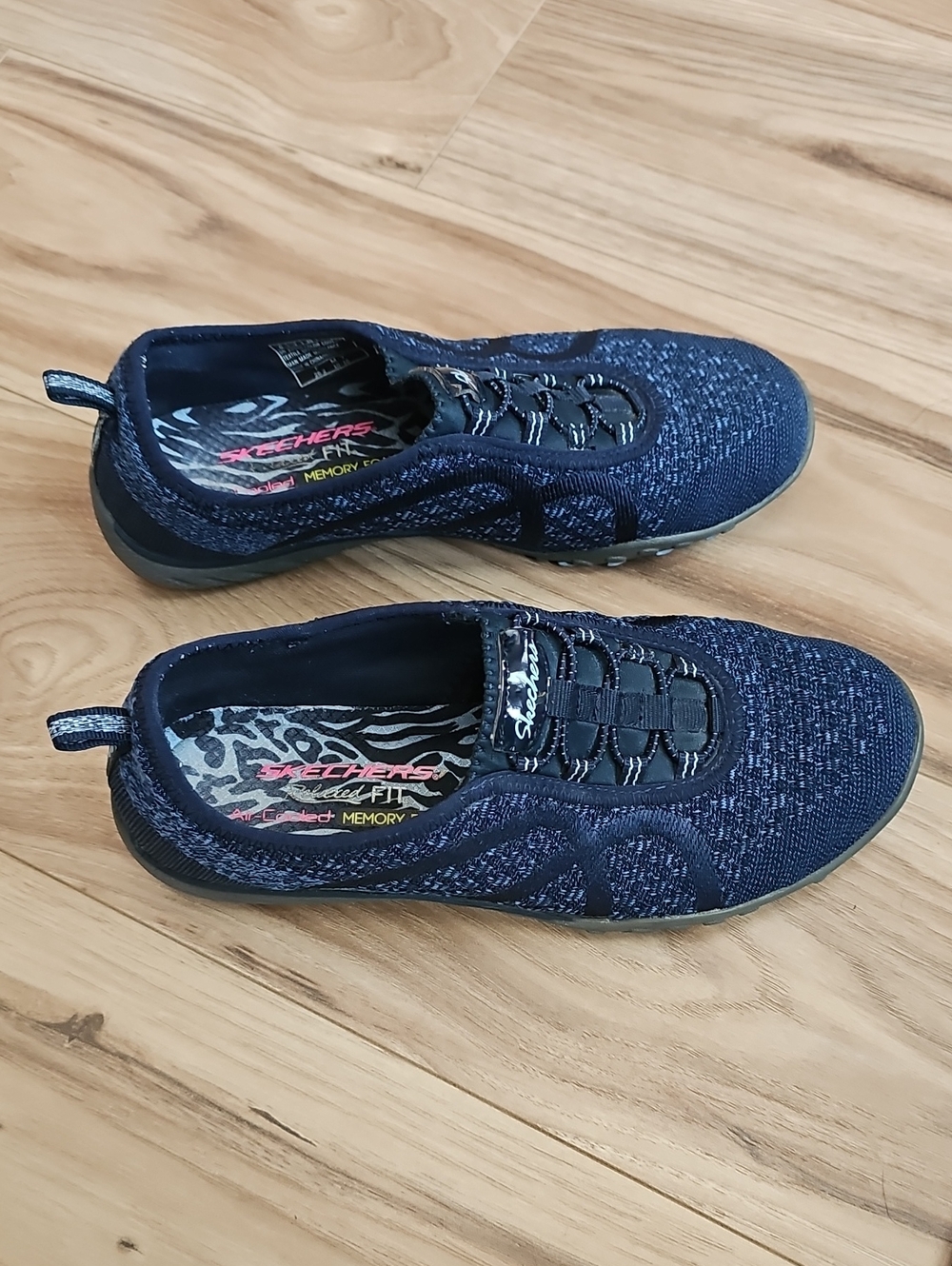 Skechers Men’s Navy Knit Slip-On Sneakers